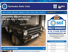 Tablet Screenshot of barbadosrallyclub.com